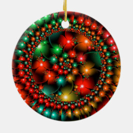 Kerstbloem Keramisch Ornament