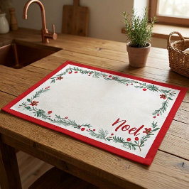 Kerstbloem kerstmat - Rood Placemat