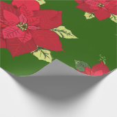 Kerstbloem Poinsettia inpakpapier (Hoek)