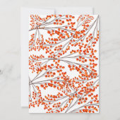 Kerstbloem Poinsettia Vrijgezellenfeest Kaart (Achterkant)