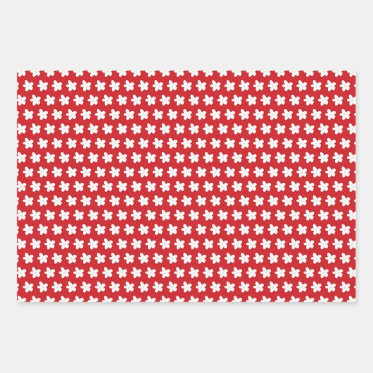 Kerstbloem Strawberry Dream Inpakpapier Vel (Voorkant 3)