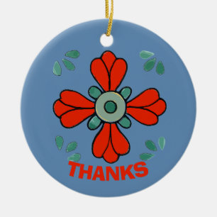 Kerstbloem,, toevoegen, tekst bewerken keramisch ornament