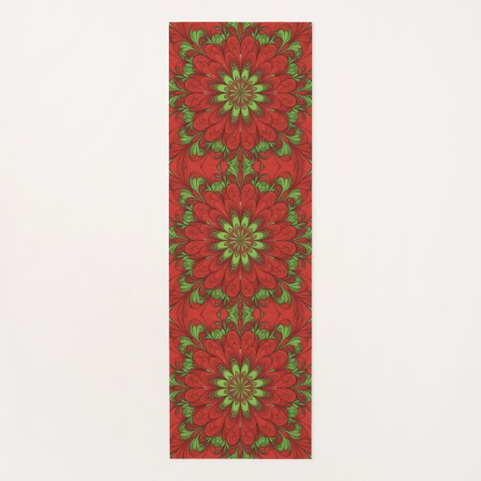 Kerstbloem Yogamat (Voorkant)