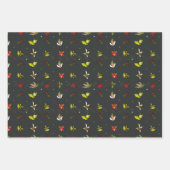 kerstbloemdoedelen naadloze patroonvector inpakpapier vel (Voorkant 2)