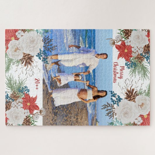 kerstbloemen - Aangepaste foto Legpuzzel (Horizontaal)