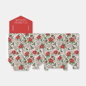 kerstbloemen bedankdoosjes (Uitgevouwen)