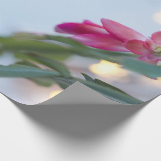 kerstbloemen cadeaupapier (Hoek)