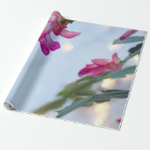 kerstbloemen cadeaupapier (Uitgerold)