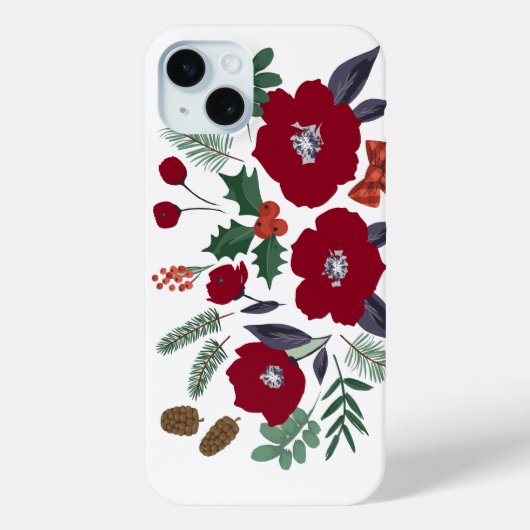 kerstbloemen Case-Mate iPhone case (Achterkant)