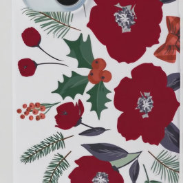 kerstbloemen iPhone 15 mini hoesje