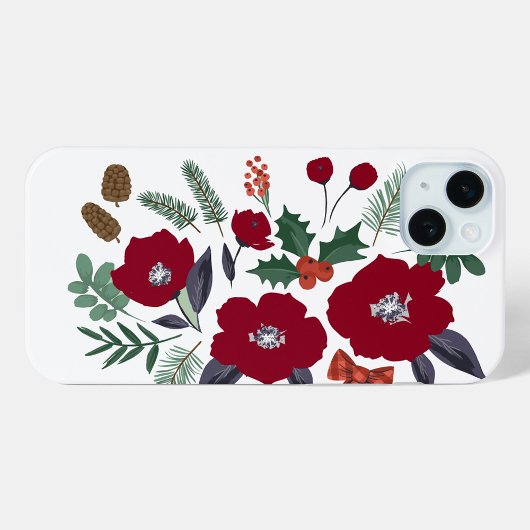 kerstbloemen Case-Mate iPhone case