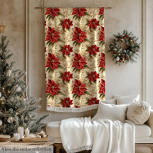 Kerstbloemen Dekbed Vintage Kerstaccent