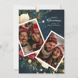 Kerstbloemen Elegante vakantie Kaart