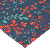 kerstbloemen en bladspatroon korte tafelloper (Hoek)