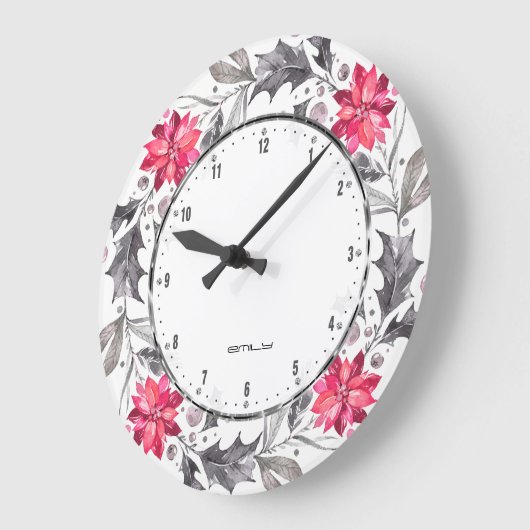 kerstbloemen en luiers grote klok (Hoek)