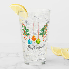 Kerstbloemen en sierplanten glas