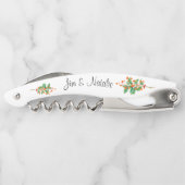 Kerstbloemen en sierplanten kurkentrekker (Achterkant)