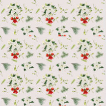 Kerstbloemen en strikken