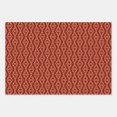 Kerstbloemen en -vruchten inpakpapier vel (Voorkant 2)