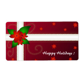 Kerstbloemen - Etiket