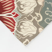 kerstbloemen fleece deken (Hoek)