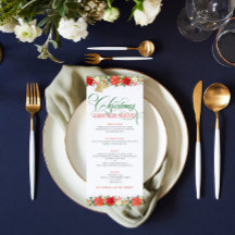 Kerstbloemen grens Typografie