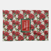 Kerstbloemen Handdoek Elegante Keuken Moeder Cadea (Horizontaal)