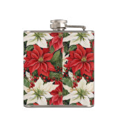 kerstbloemen heupfles (Achterkant)