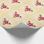Kerstbloemen Inpakpapier (Hoek)