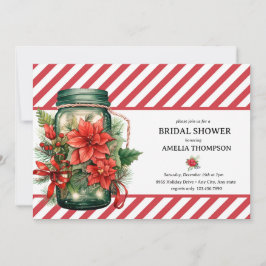 Kerstbloemen | Kerst Bruiloftsdouche Kaart