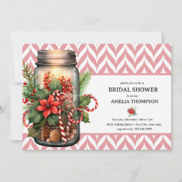 Kerstbloemen | Kerst Bruiloftsdouche Kaart