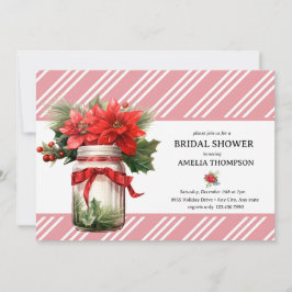 Kerstbloemen | Kerst Bruiloftsdouche Kaart