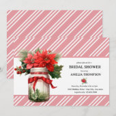 Kerstbloemen | Kerst Bruiloftsdouche Kaart (Voorkant / Achterkant)