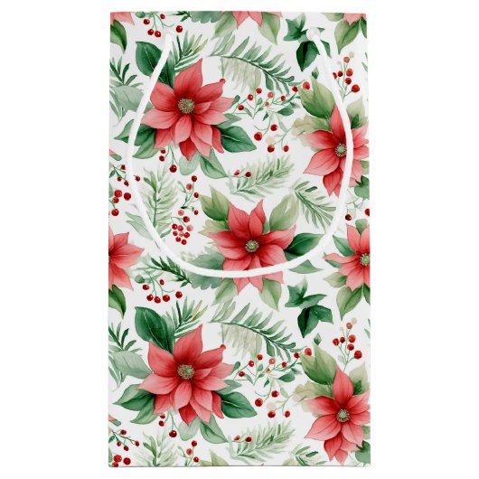 kerstbloemen klein cadeauzakje (Achterkant)