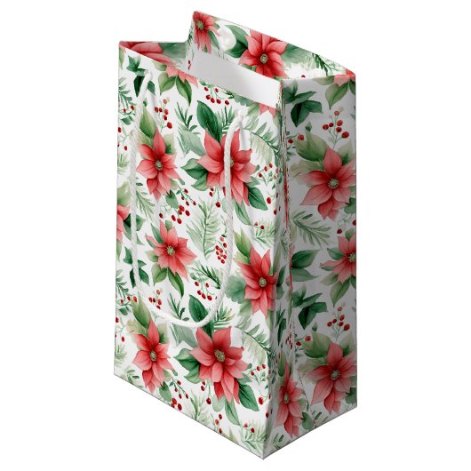 kerstbloemen klein cadeauzakje (Voorkant Gekanteld)