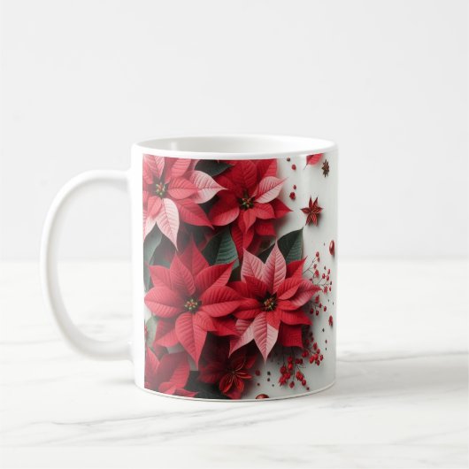 kerstbloemen koffiemok (Links)
