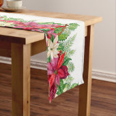 kerstbloemen korte tafelloper (Voorbeeld)