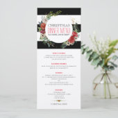 kerstbloemen, met klauw en strepen kaart (Staand voorkant)