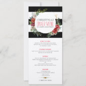 kerstbloemen, met klauw en strepen kaart (Voorkant)