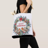 kerstbloemen met roodbaars tote bag (Dichtbij)