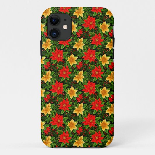 Kerstbloemen Naadloos Patroon-69956 Case-Mate iPhone Case (Achterkant)