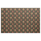 Kerstbloemen op groen stof (Yard (91,4 cm))