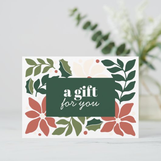 KERSTBLOEMEN RODE GROENE CRÈME SPECIAL (Staand voorkant)