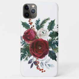 Kerstbloemen Rood Bourgondië Witte Rozen Case-Mate iPhone Case