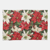 kerstbloemen theedoek (Horizontaal)