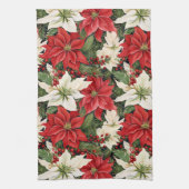 kerstbloemen theedoek (Verticaal)