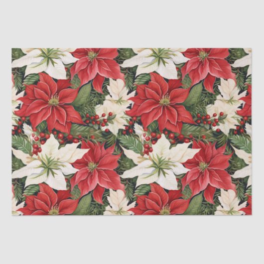 kerstbloemen tissuepapier (Voorkant)