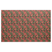 Kerstbloemen Zwart Stof (Fat Quarter)