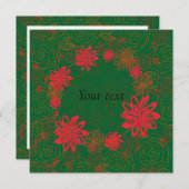 kerstbloemkrans  (Voorkant / Achterkant)