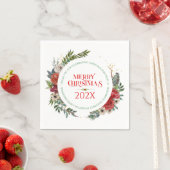 kerstbloemluiers en tekenluiers servet (Insitu)